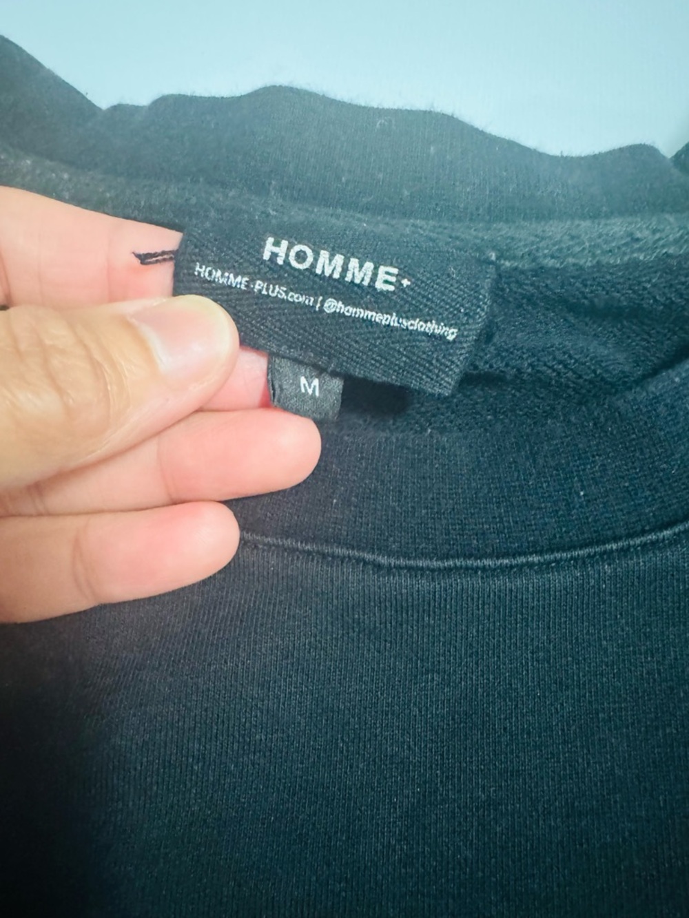 Men's Black Crew Neck Shirt